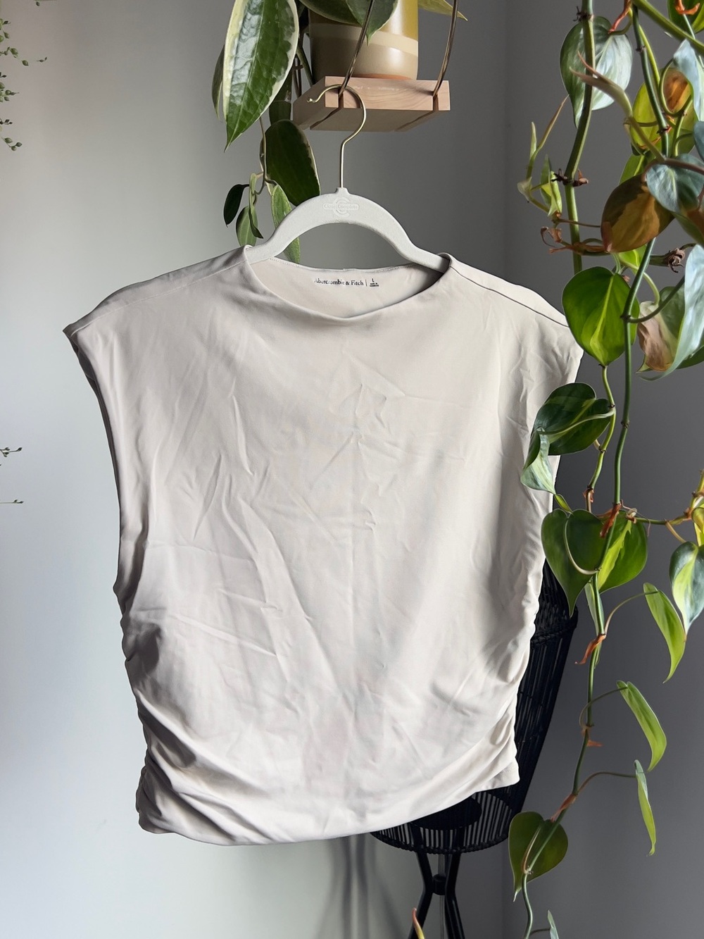 A&F Paloma Top in Light Beige